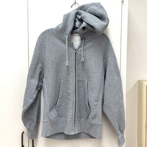 Gray Heavyweight Zip-Up Men's Sweater